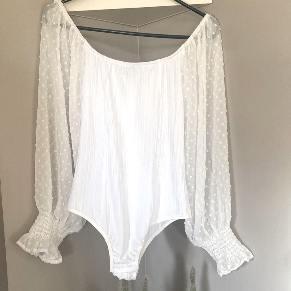 White bodysuit top